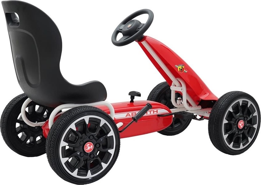 Abarth trampbil med gummidäck, röd