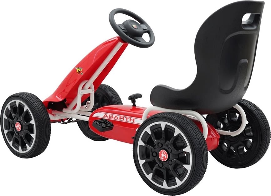 Abarth trampbil med gummidäck, röd