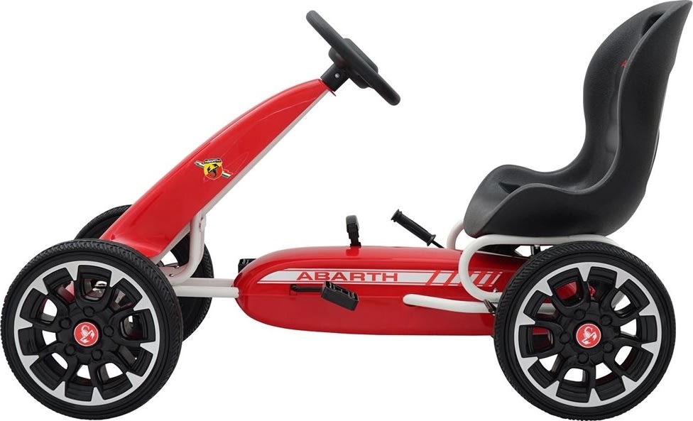 Abarth trampbil med gummidäck, röd