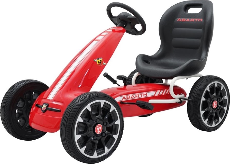 Abarth trampbil med gummidäck, röd