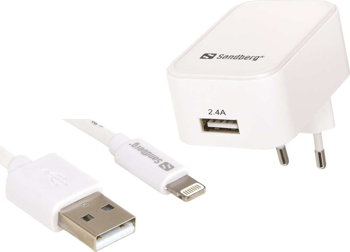Sandberg universal-USB-laddare med Lightning-kabel