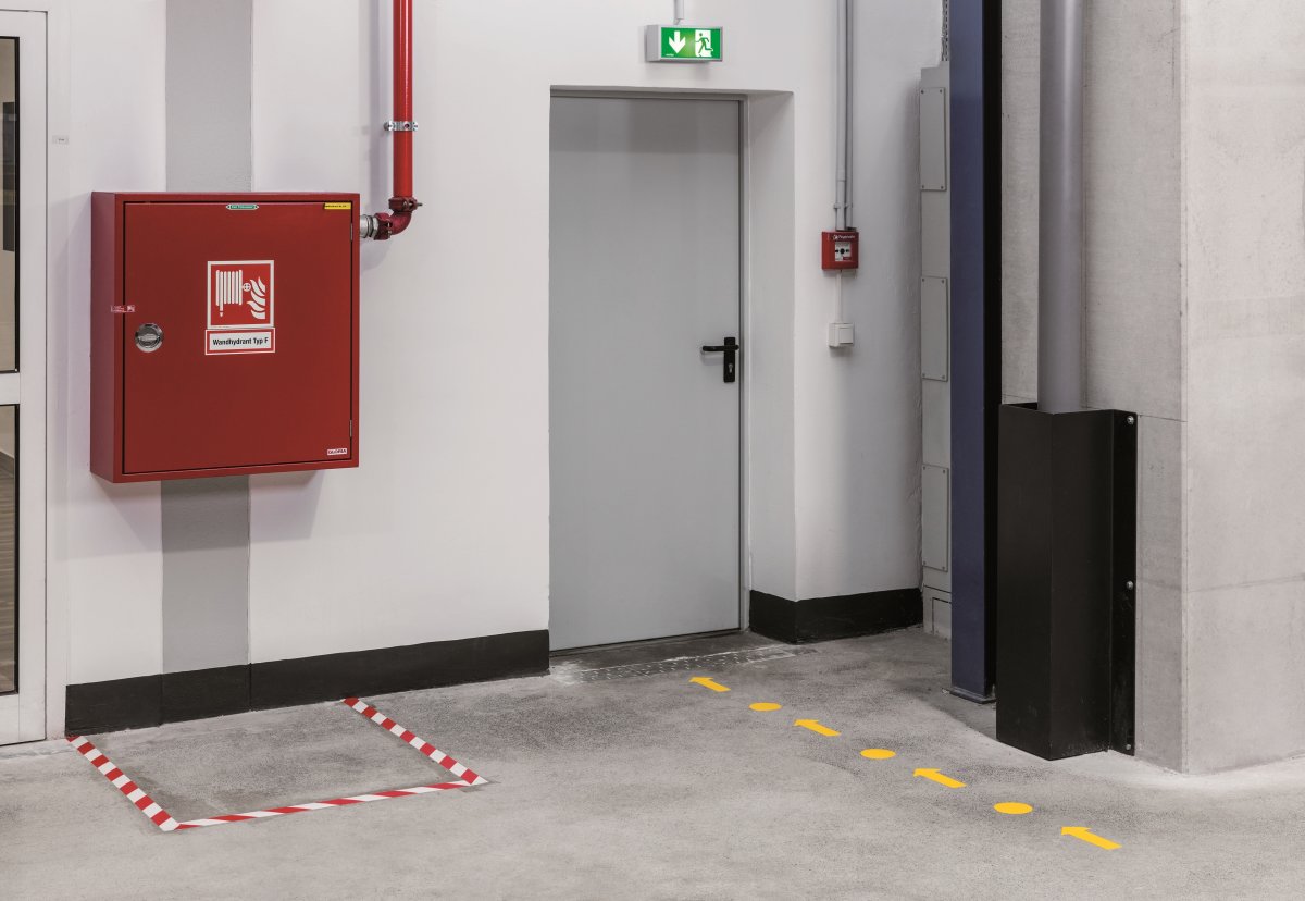 Varningstejp Duraline Strong 30 meter Röd/Vit