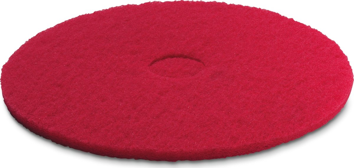Kärcher Golvrondell, röd medium mjuk, 508 mm, 5 st