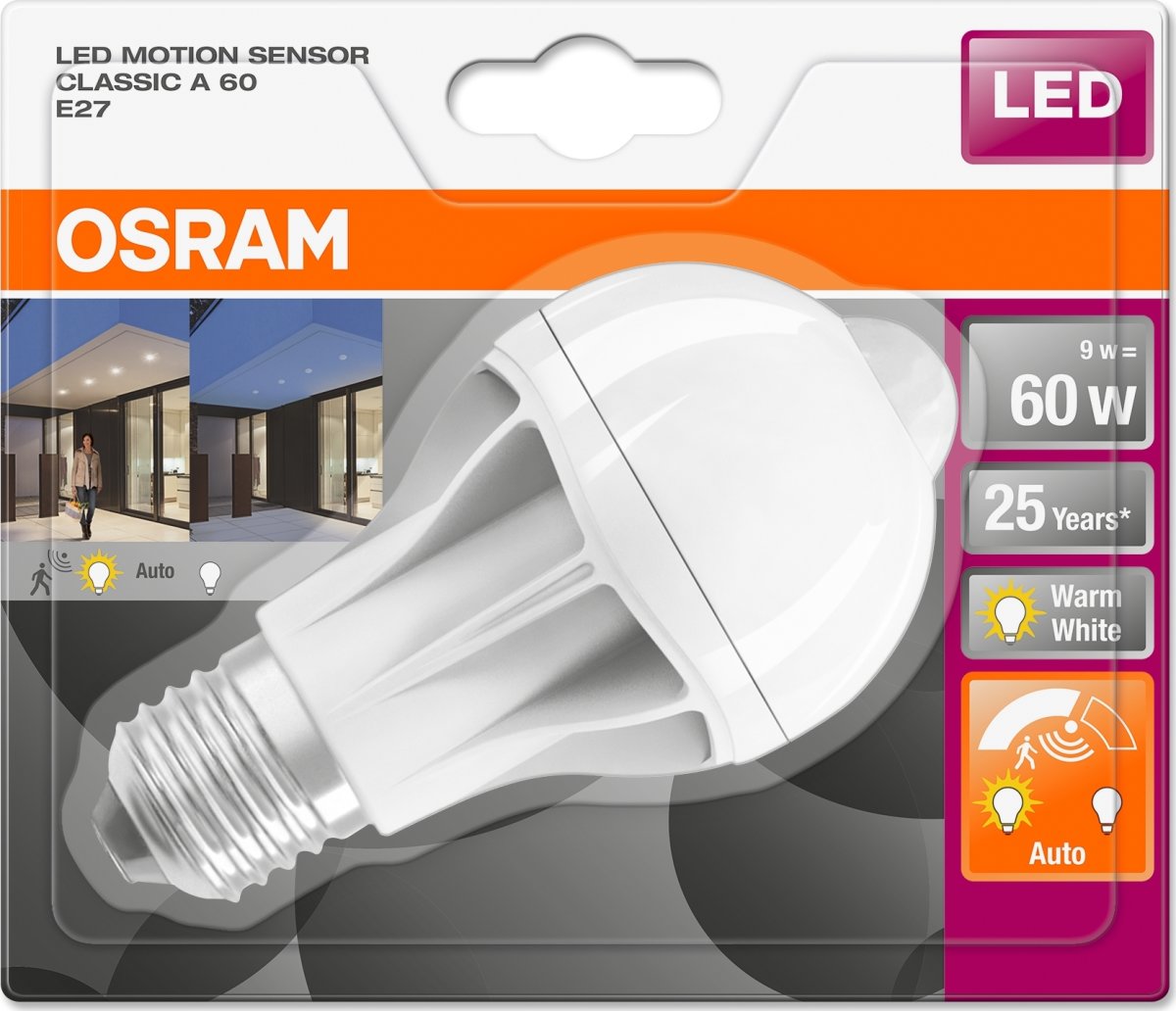 Osram LED Standardlampa E27, 9 W = 60 W, dimbar