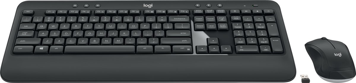 Logitech MK540 trådlöst tangentbord och mus, svart