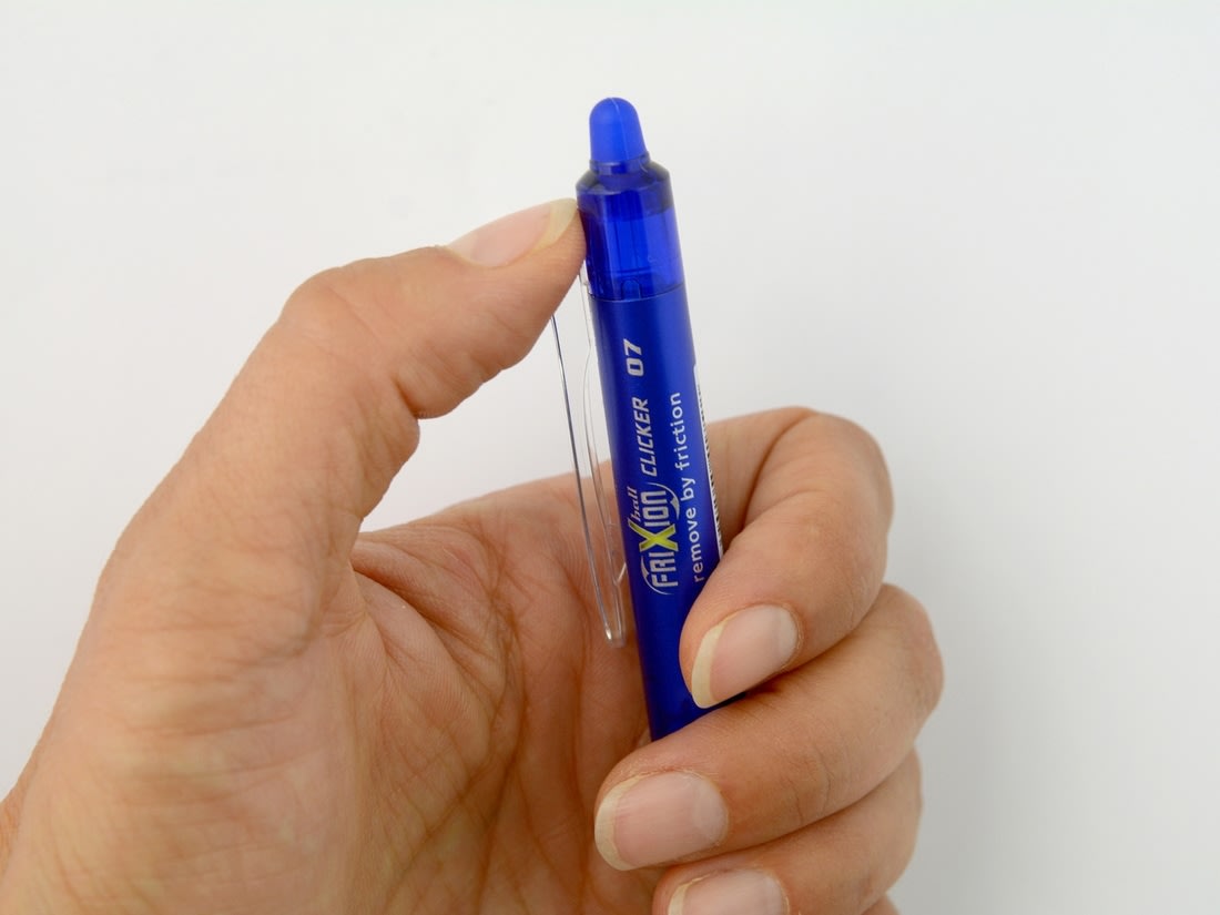 Pilot Frixion Clicker kuglepen, 0,7 mm, lysegrøn