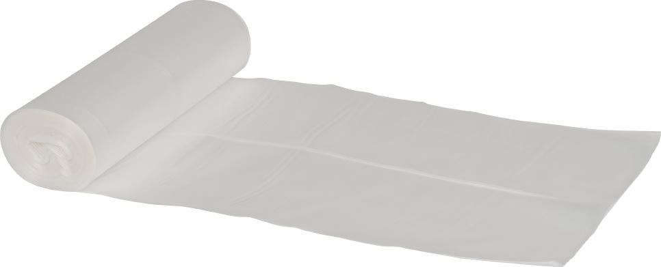 Sopsäckar 120 liter, 76x103 cm, vit, 10 st.