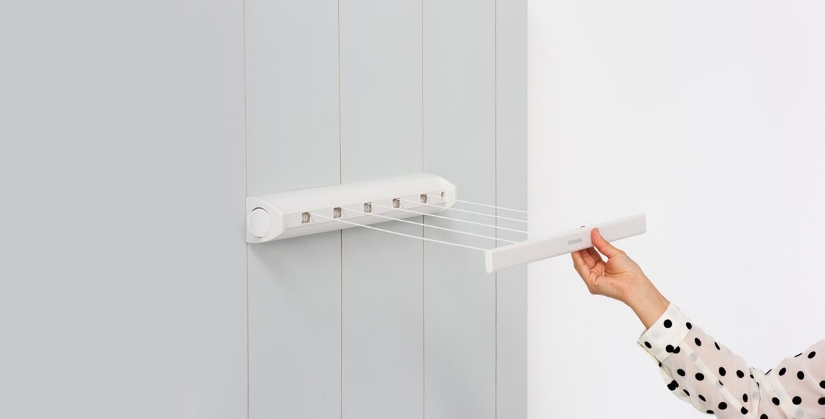 Utdragbar tvättlina Brabantia 22 meter