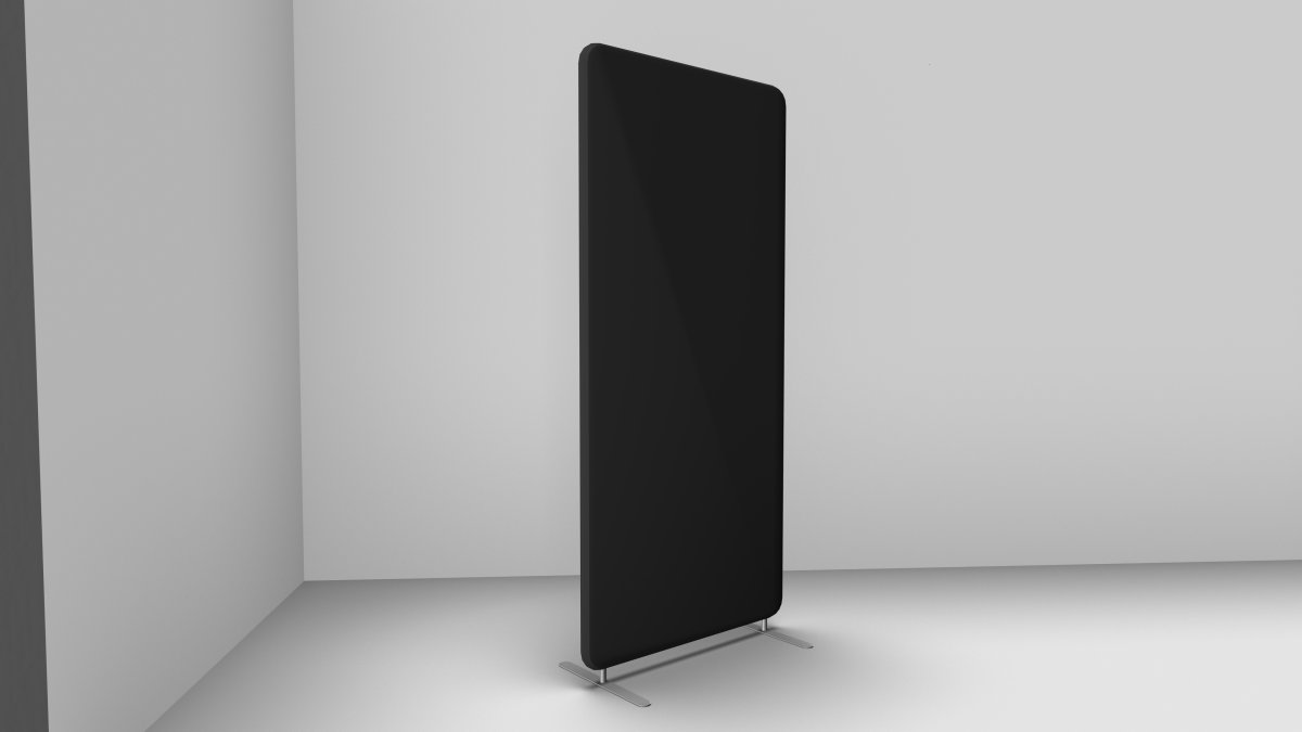 Abstracta softline skærmvæg Mørk grå B100xH136 cm