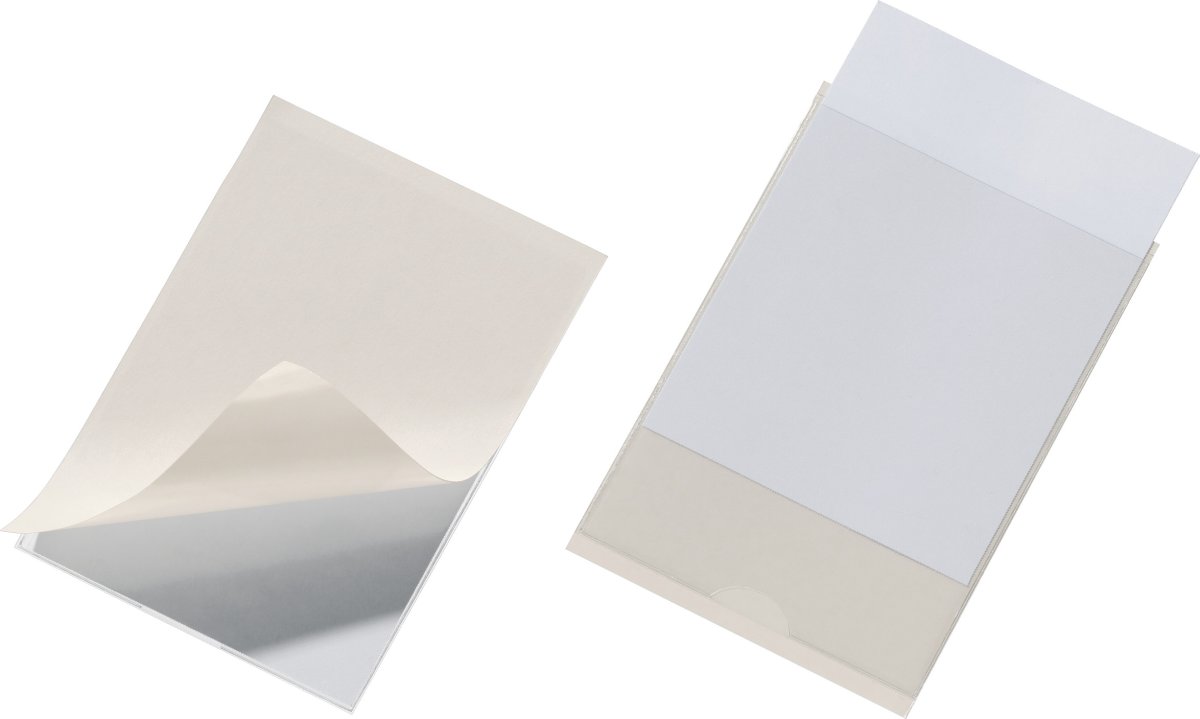 Durable självhäftande ficka, 105 x 74 mm, 10 st