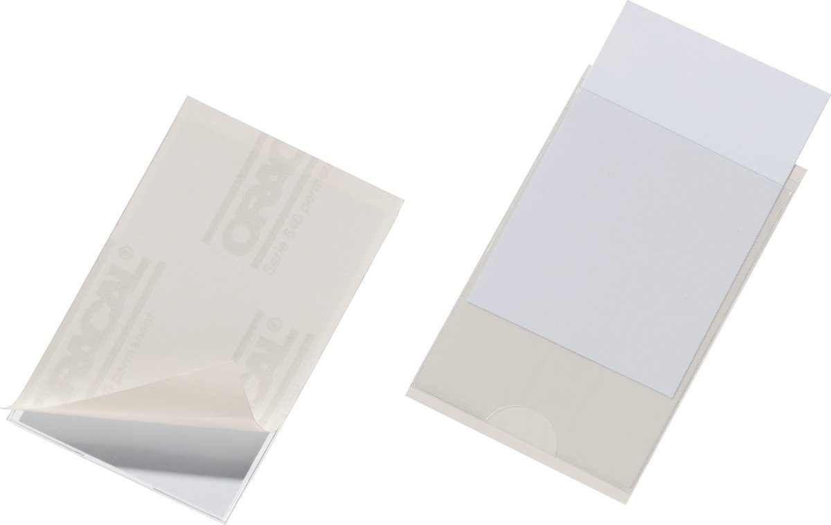 Durable självhäftande ficka, 90 x 57 mm, 10 st