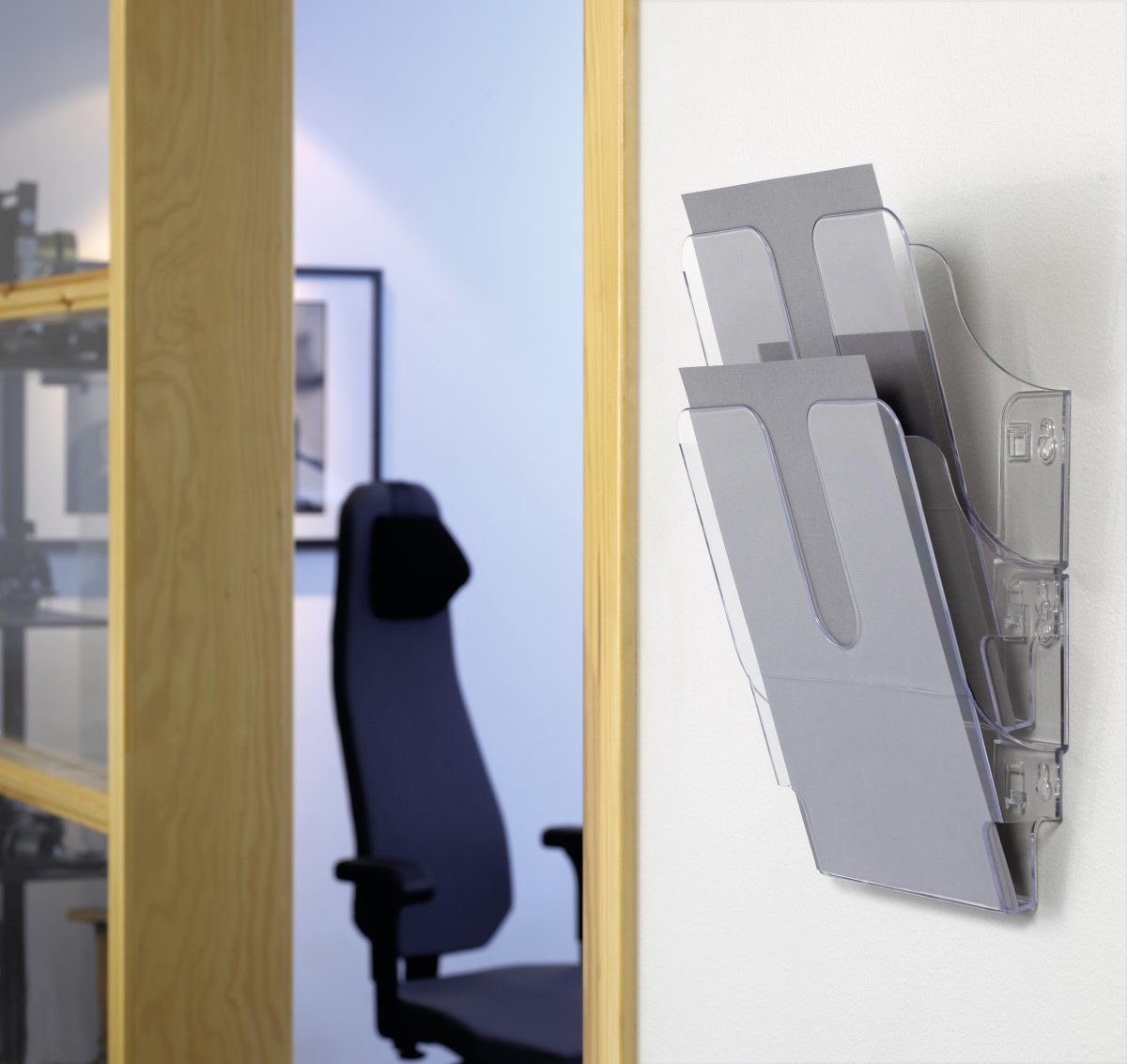 Blankettfack Durable Flexiplus A4 Stående Transp.