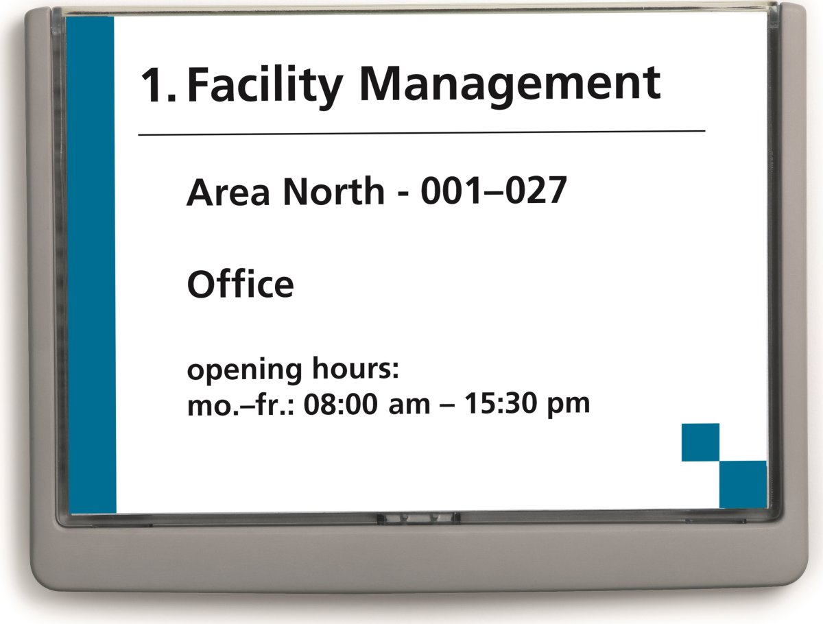 Durable Click Sign Skilt 210x149 mm (A5)