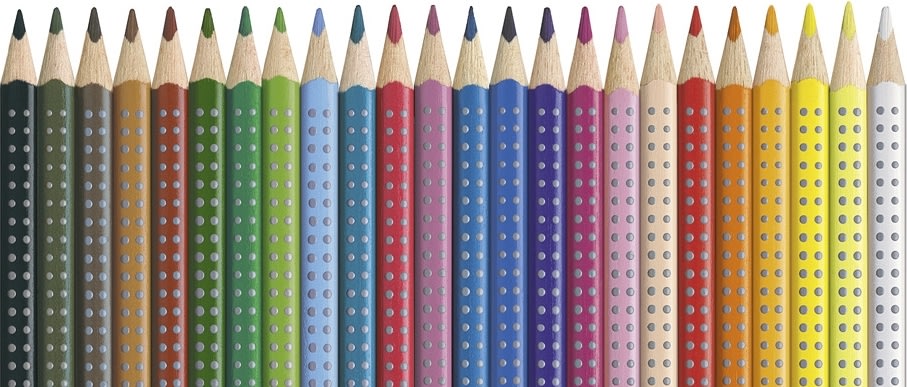 Faber-Castell Grip färgpennor, 24 färger