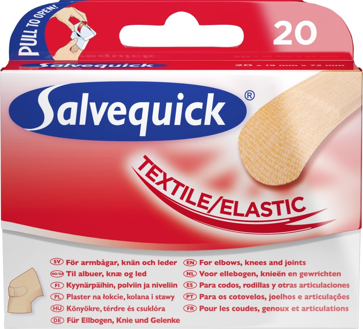 Salvequick Textilplåster, 20 st.