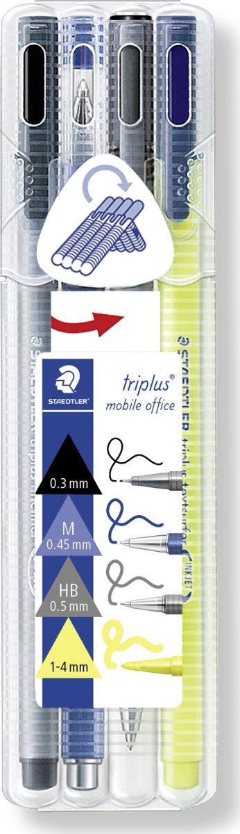 Staedtler Triplus Mobile Office set | 4 st. pennor