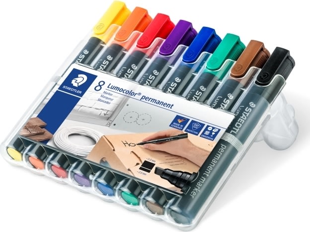 Staedtler Lumocolor 350 Märkpennor, snedskurna, pe