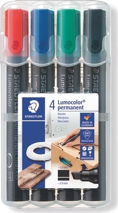 Staedtler Lumocolor 350 märkpenna, snedskuren, per