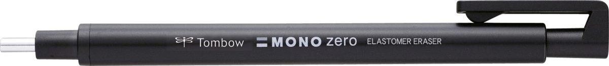 Tombow Mono Zero Round Præcisions Viskepen, sort