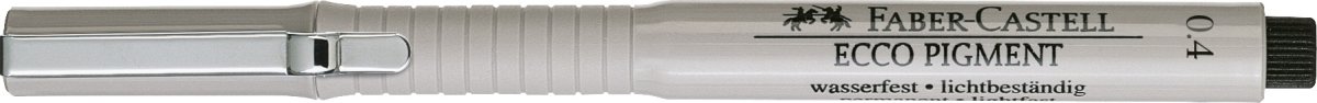 Faber-Castell Ecco Pigment Finepen, 0,4 mm, svart