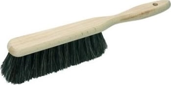 Dammborste i trä med svart borst 30 cm