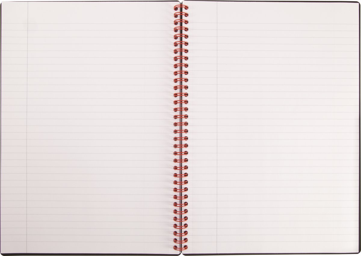 Oxford Black N' Red Anteckningsbok A4, linjerat