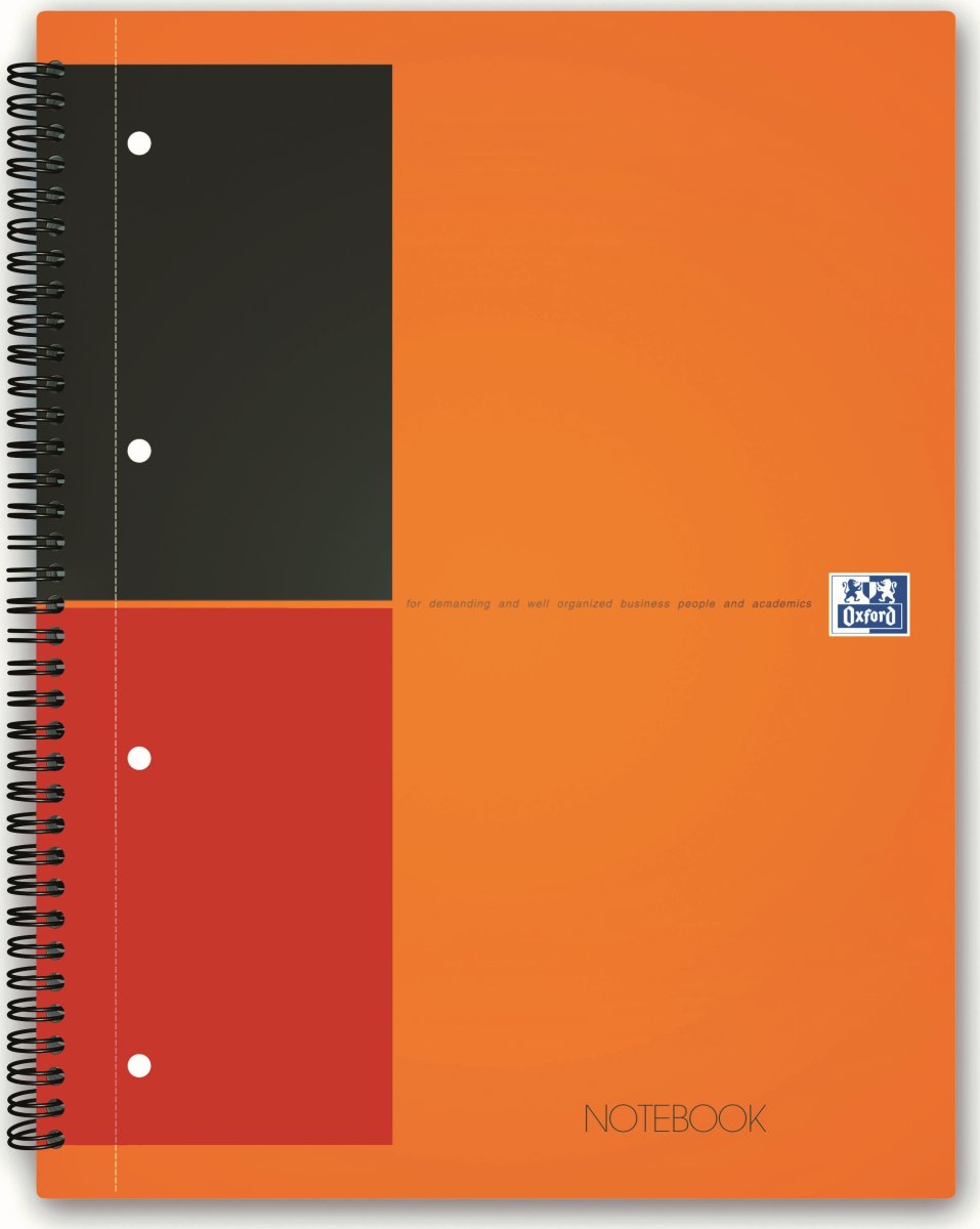 Oxford Int. Notebook Spiralblock A4+, linjerat