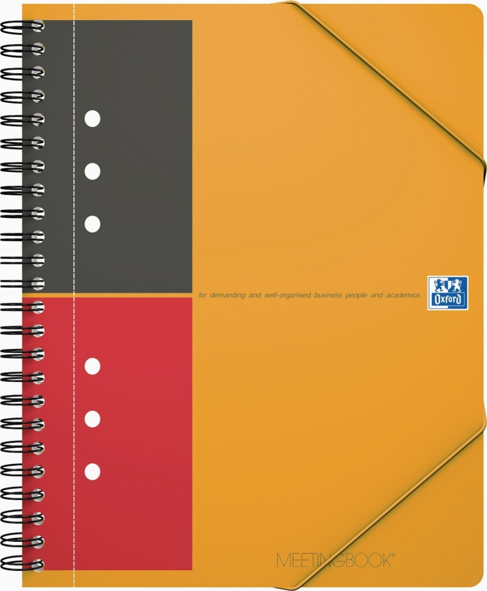 Oxford Int. Meetingbook Spiralblock A5+, linjerat
