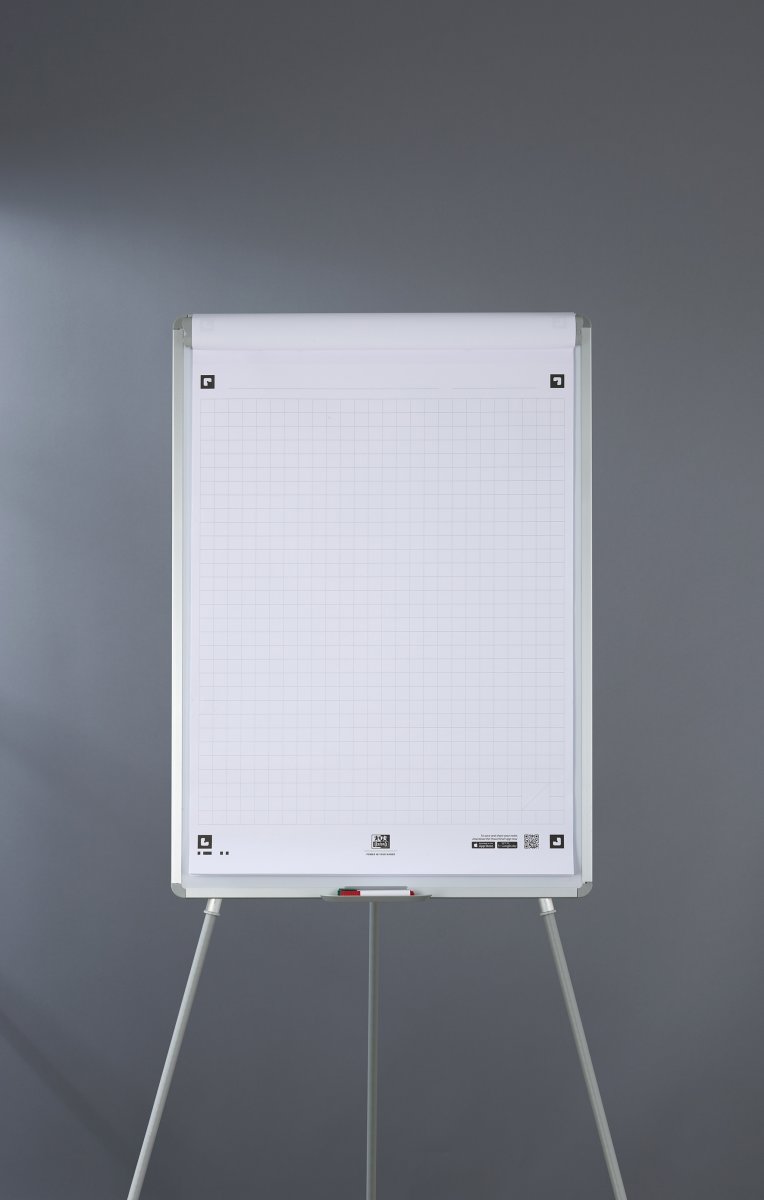 Oxford Smart Chart Blädderblock 650x980 mm, rutat
