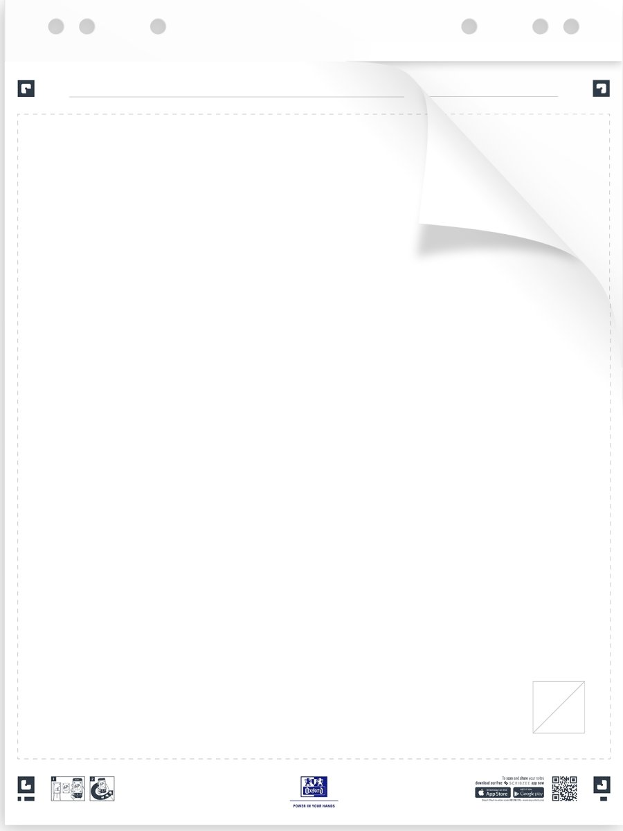 Oxford Smart Chart Sticky Blädderblock 650x800 mm