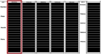 Planera dex kortmodul A5 högt format, 60mm 17 st