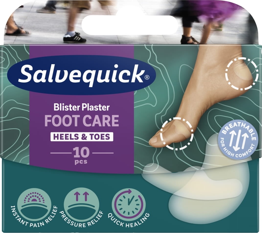 Salvequick Plåster för blåsor, Mix, 10 st.