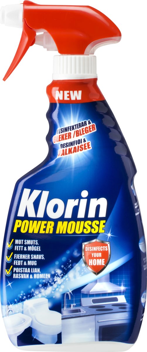 Rengöringsspray Klorin Power Mousse 500 ml