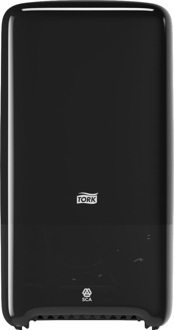 Tork T6 Twin Dispenser toiletpapir, sort