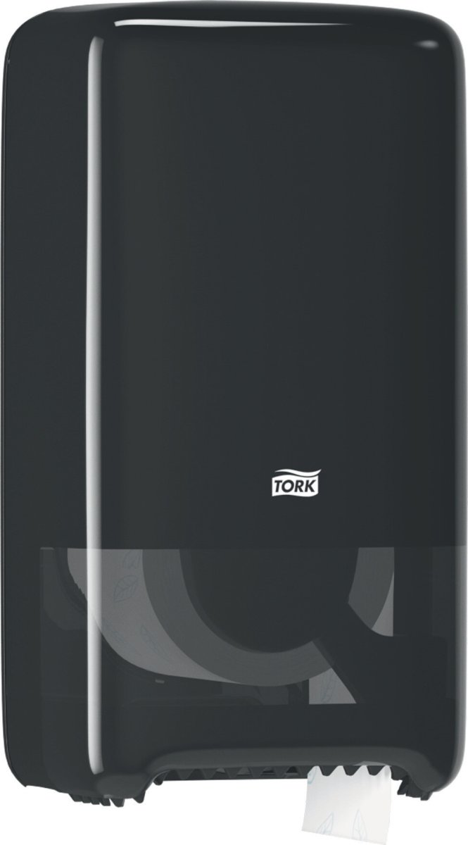 Tork T6 Twin Dispenser toiletpapir, sort