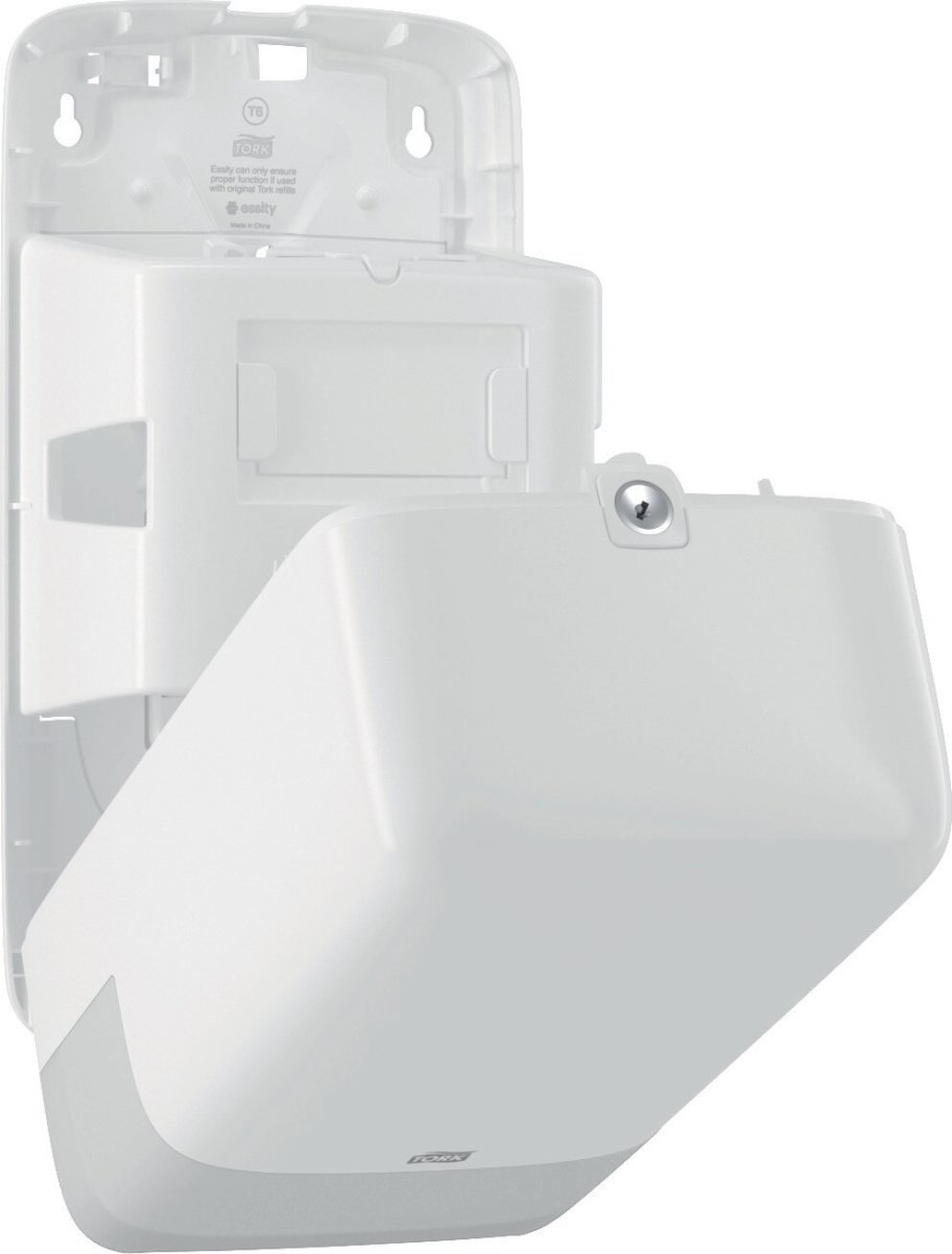 Tork T6 Twin Dispenser toiletpapir, hvid