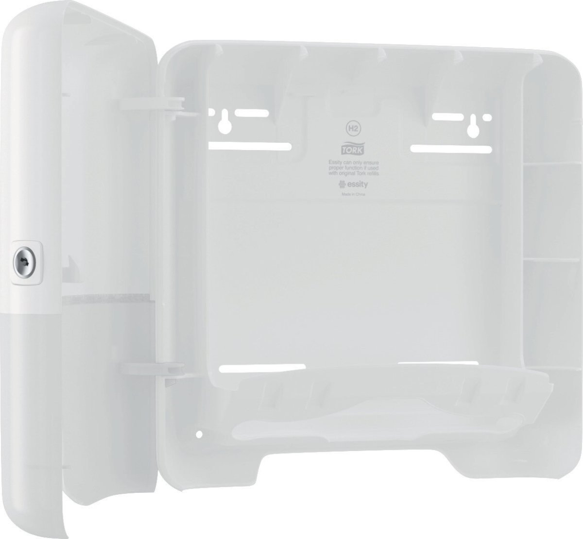 Tork H2 Xpress Mini Dispenser Håndklædeark, hvid