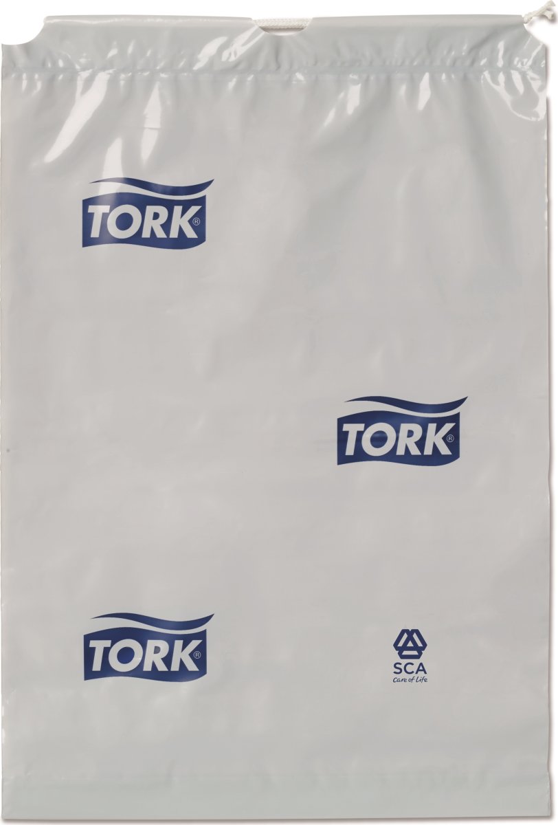 Tork B3 Avfallspåsar, 5 liter, grå med logga