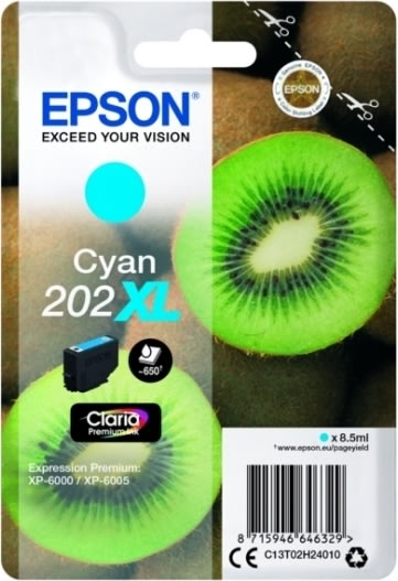 Epson T202 XL blækpatroner, cyan