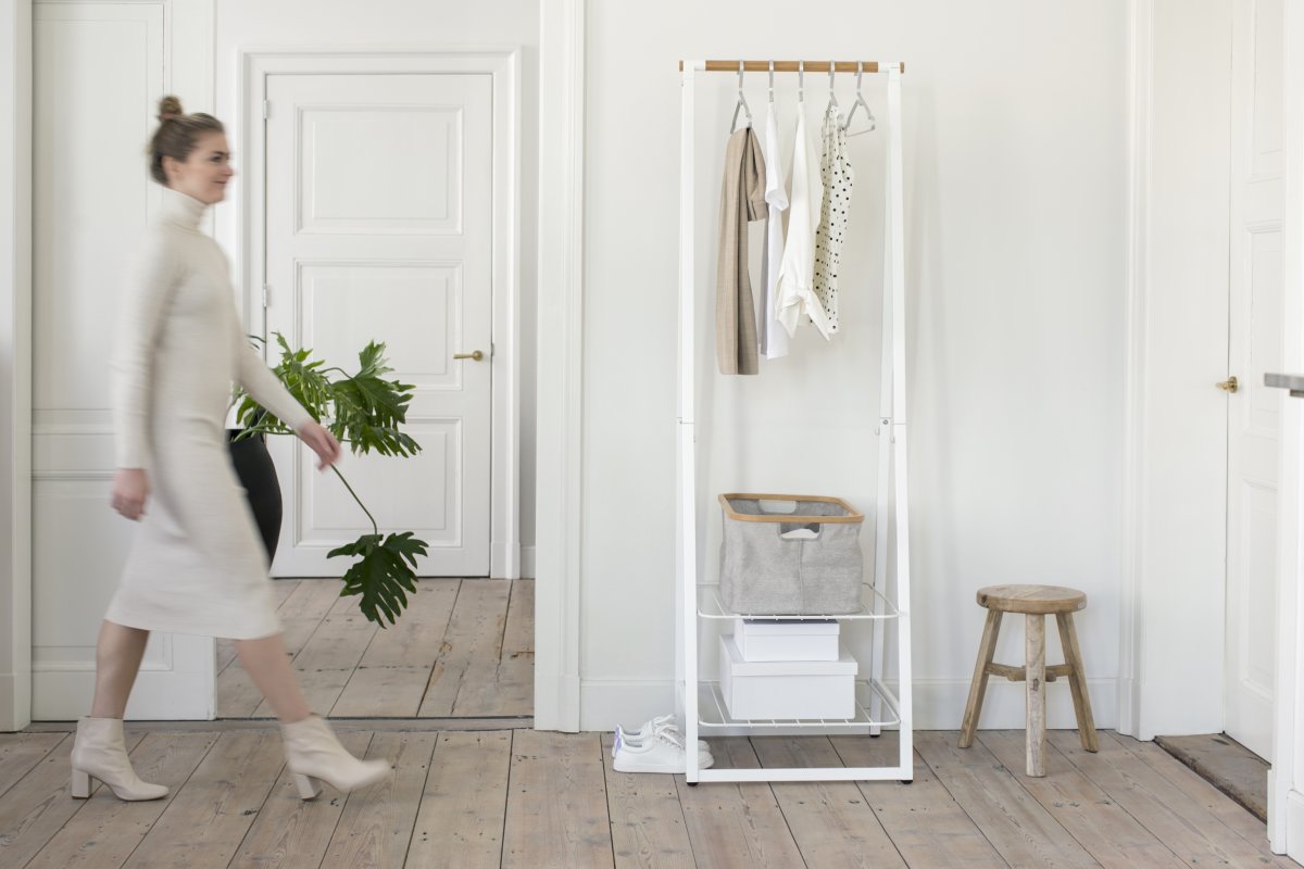 Brabantia Linn Garderobsstativ, smal, vit