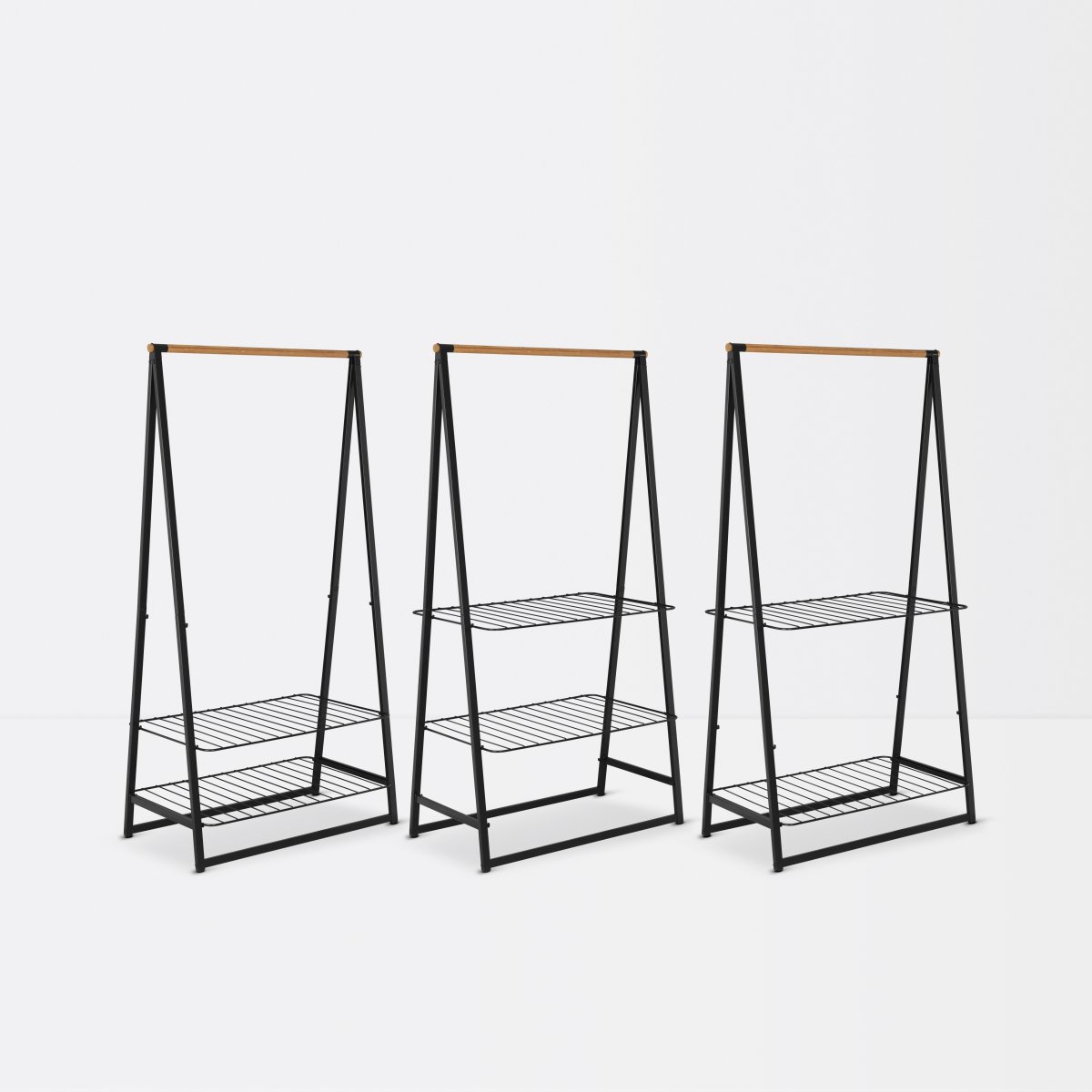 Brabantia Linn Garderobsstativ, Bred, Svart