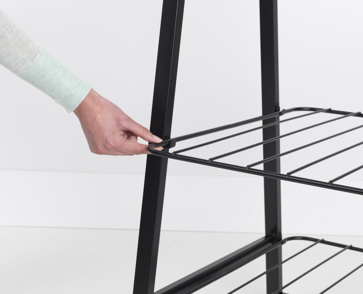 Brabantia Linn Garderobsstativ, Bred, Svart