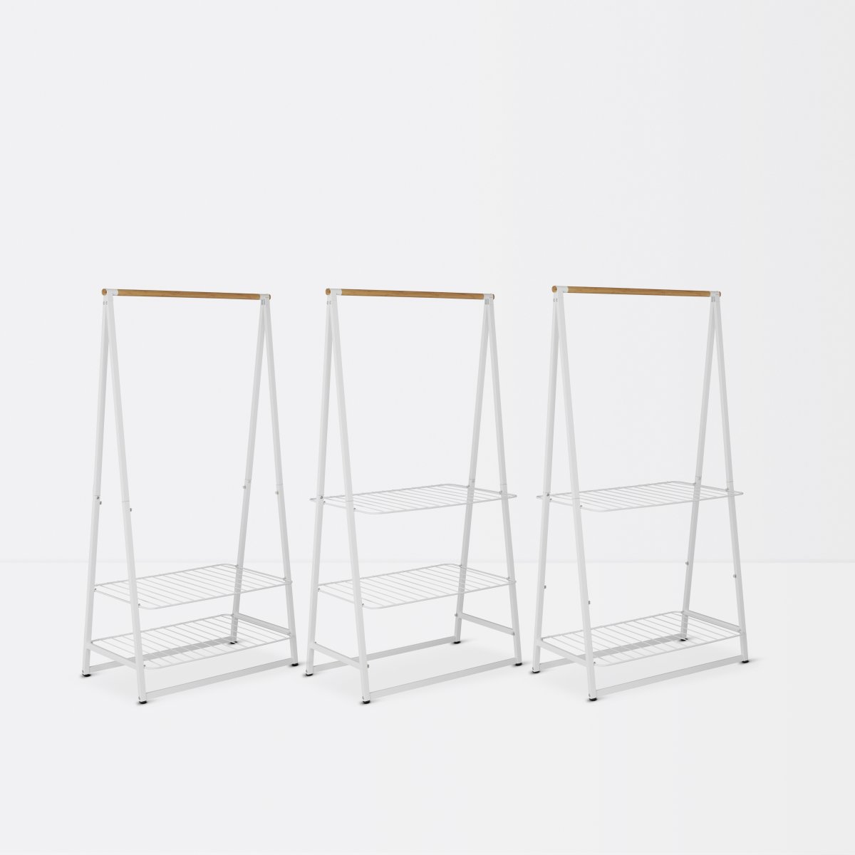 Brabantia Linn Garderobsstativ, Bred, Vit
