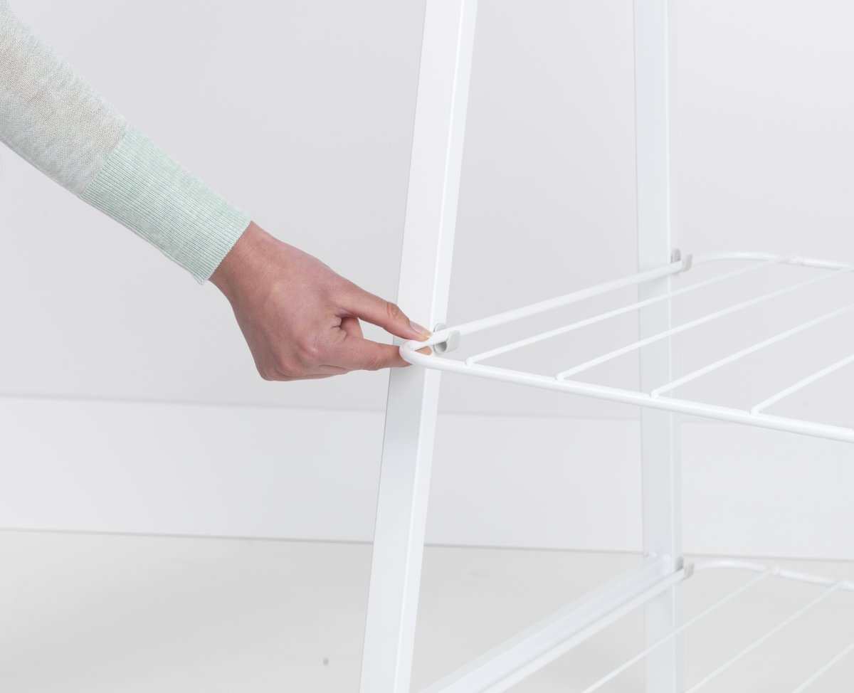 Brabantia Linn Garderobsstativ, Bred, Vit