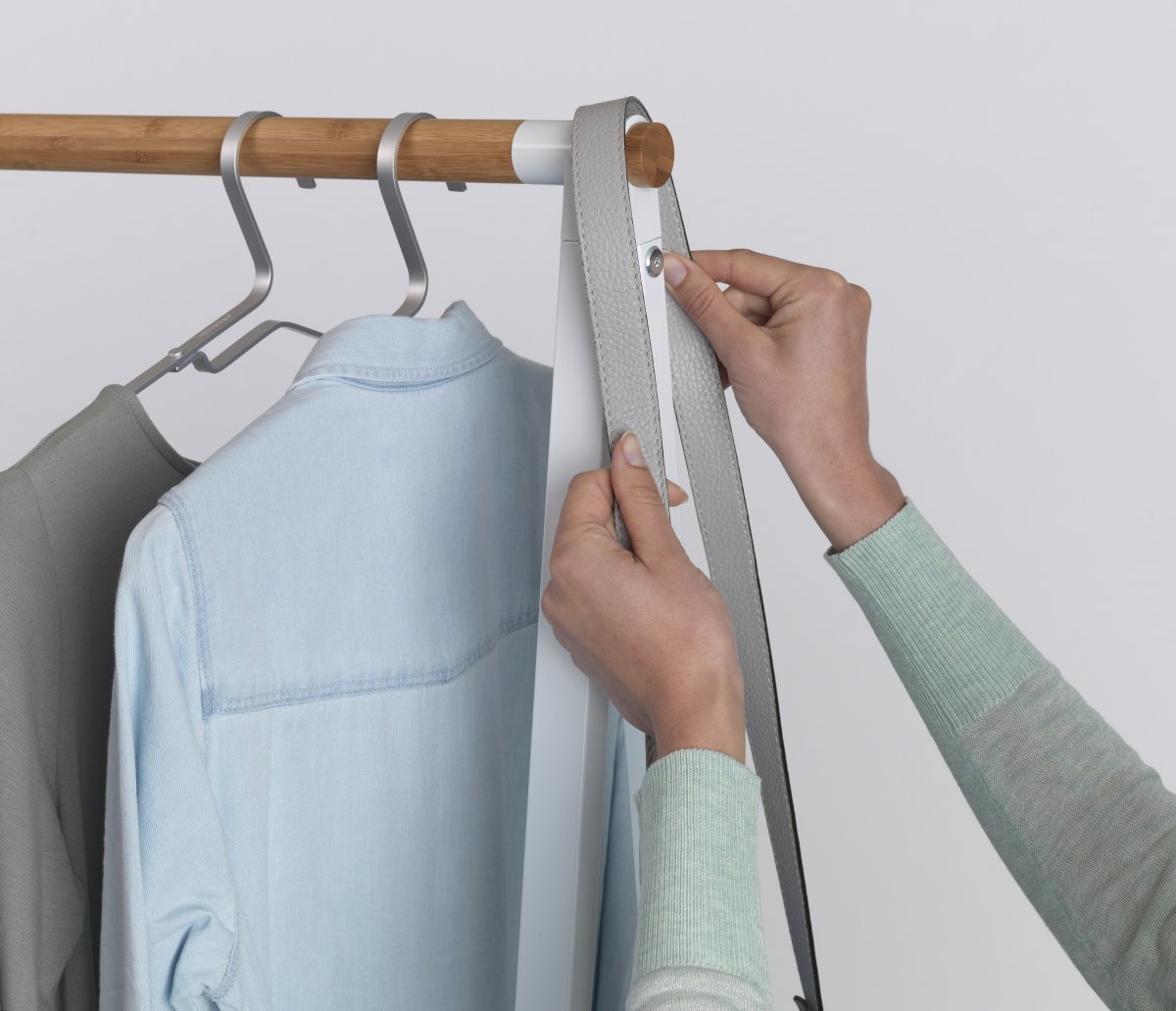 Brabantia Linn Garderobsstativ, Bred, Vit