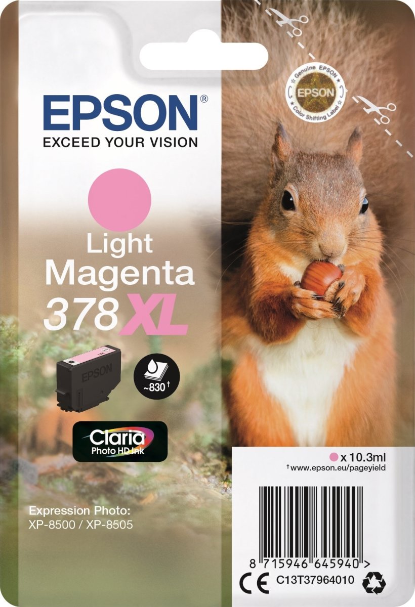 Epson T378 XL bläckpatron, ljus magenta