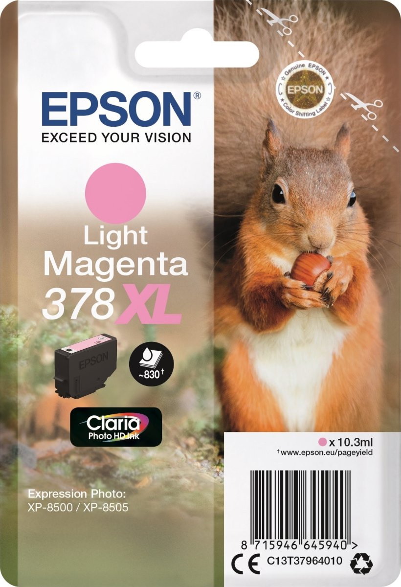 Epson T378 XL blækpatron, lys magenta