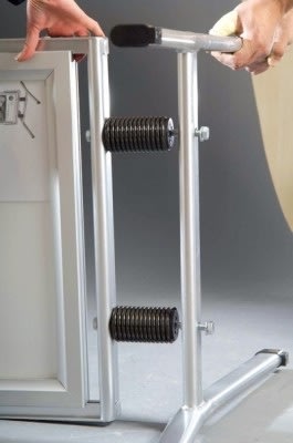 Gatuskylt Wind-Line Lux, 59,4x84,1cm, Alu/Sølv
