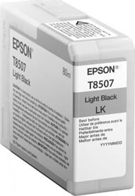 Epson T8507 blækpatron, lys sort, 80ml