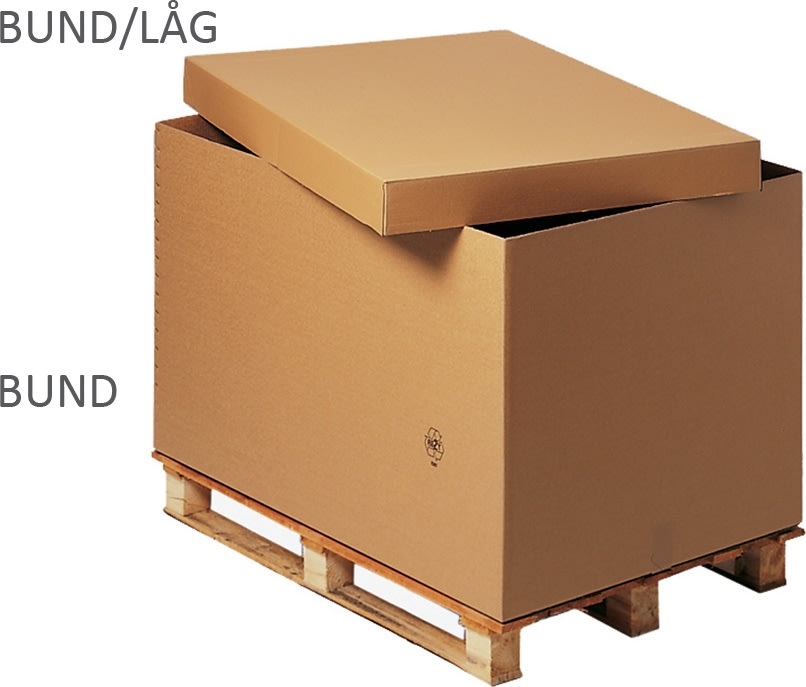 Bund/låg til 1/2 palle container